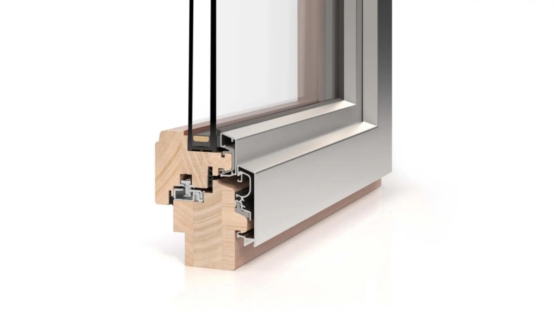 Holzfenster mit Aluminium-Vorsatzschale