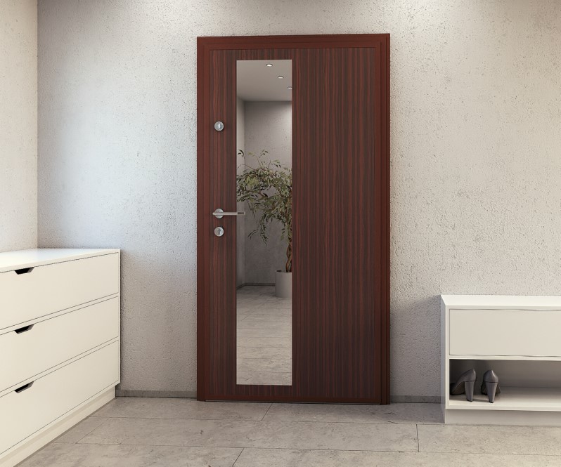 Wohnungseingangstür in einem Treppenhaus